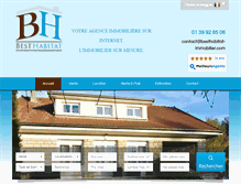 Tablet Screenshot of besthabitat-immobilier.com